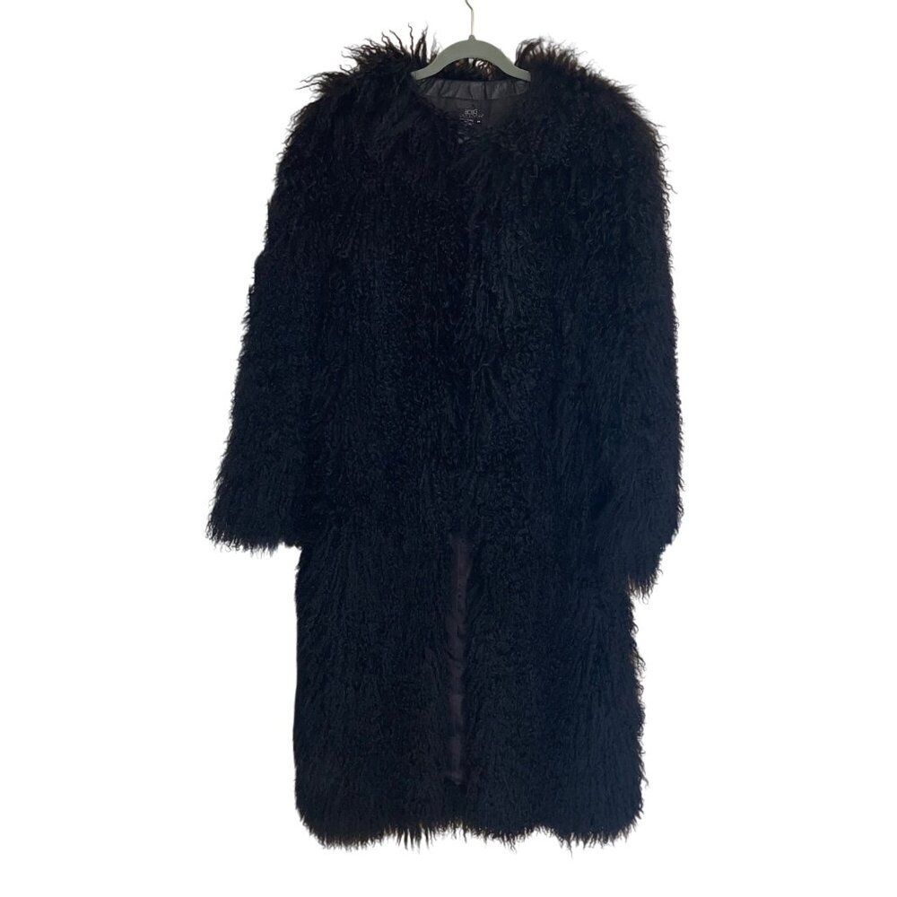 BCBG Max Azria Collection Mongolian Fur Coat - Picture 4 of 13